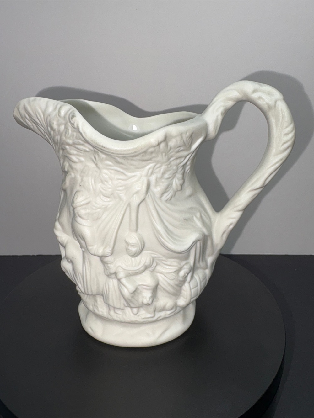 Portmeirion Parian Ware Porcelain Jug Pitcher “Camp” British Heritage Collection